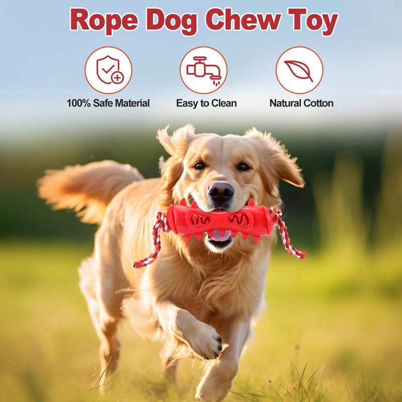 Dog Rope Toy Aggressive Chewers - 攻撃的な噛みつき癖のある犬のための噛むおもちゃ 歯が生える時期の用品 歯が生える時期の噛むおもちゃ ロープ付き 犬 ペット