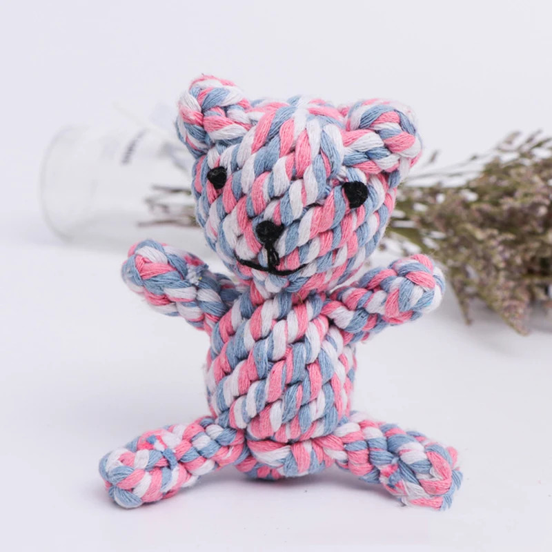 Dog Rope Toy Aggressive Chewers - 丈夫な編み込み綿ロープ犬用おもちゃ 中型犬・大型犬向け 売れ筋ペット用噛むおもちゃ 噛む力の強い犬用 歯磨き