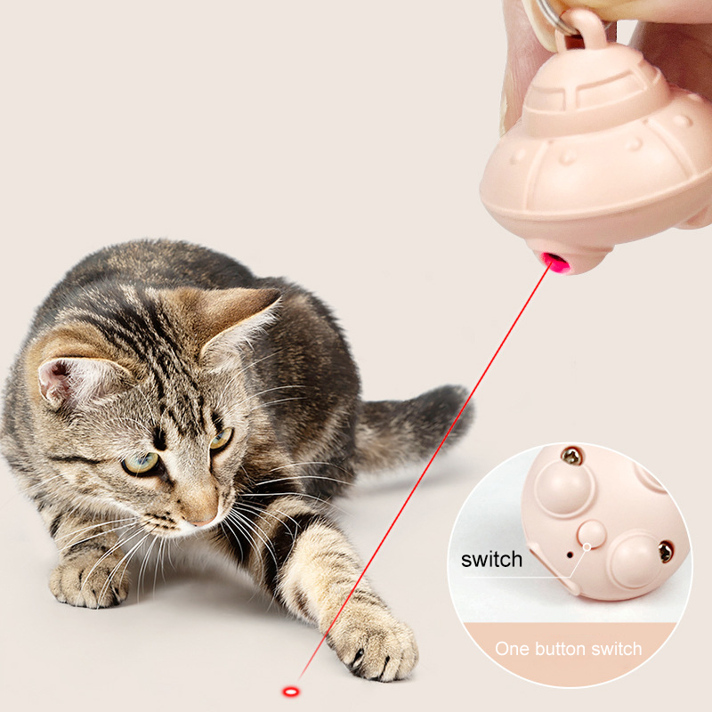 Laser Pointer Cat Toy Automatic - 猫用レーザーポインターおもちゃ、猫用首輪、自動インタラクティブ猫用おもちゃ、子猫、犬用ゲーム、USB充電式電動トレーニングペット用品