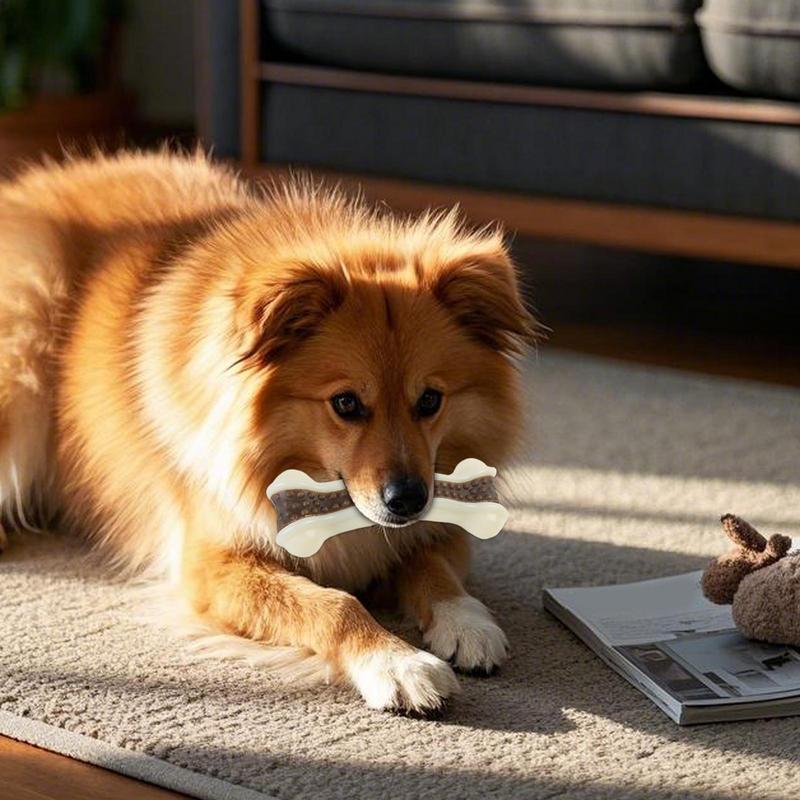 Teeth Cleaning Dog Chew Bone - 犬の骨のおもちゃインタラクティブクリーニング歯退屈救済インタラクティブ歯が生えるトレーニング骨咀嚼小中大品種