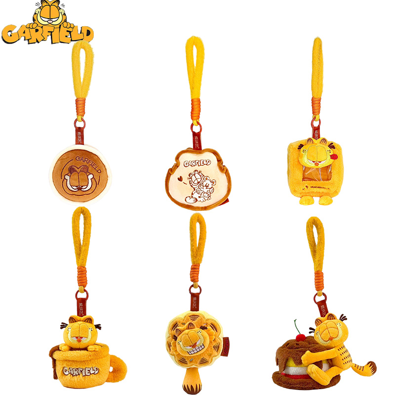 Cat Toys - 10CMオリジナルガーフィールドペンダントぬいぐるみおもちゃ可愛いアニメ漫画猫オディ犬ガーフィールドファミリーぬいぐるみキーホルダー人形