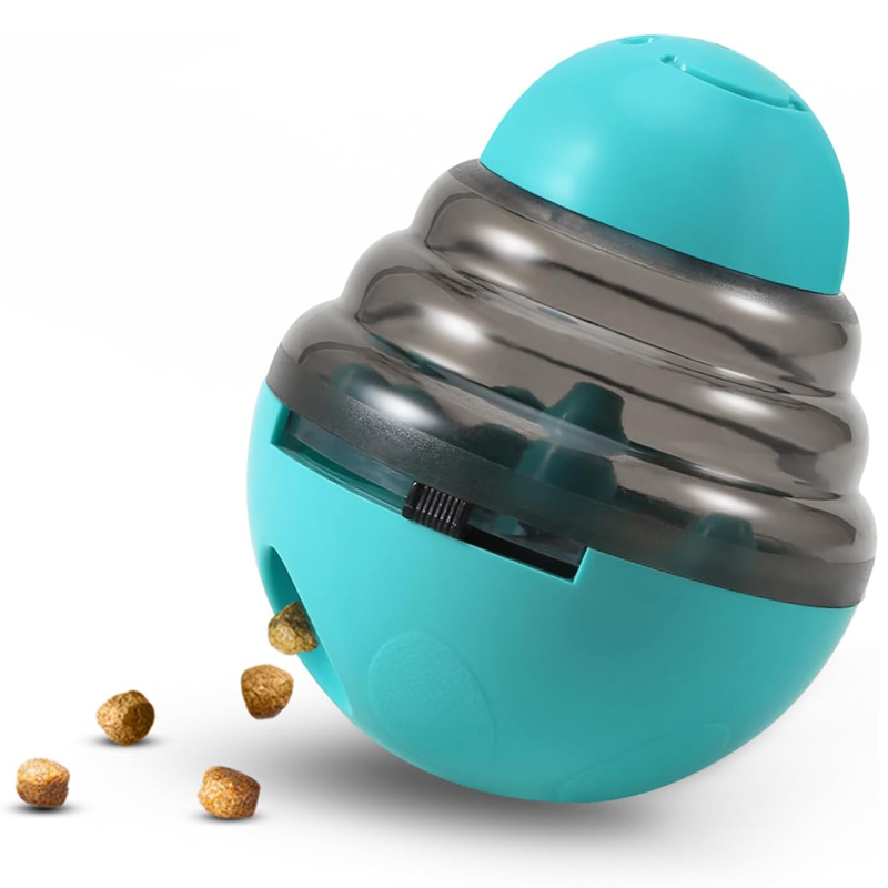 Dog Puzzle Feeder Toy - 犬インタラクティブフードディスペンサーおもちゃ小型犬猫ペット IQ トレーニング改善子猫子犬ゆっくり振るリークフィーダー食品容器