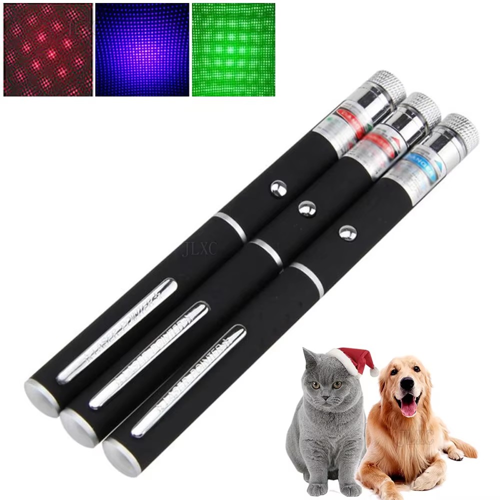 Laser Pointer Cat Toy Automatic - (電池は付属しません) 緑赤レーザーポインター 教材用 ペット用自動猫おもちゃ レーザーフォーカス レーザーペン