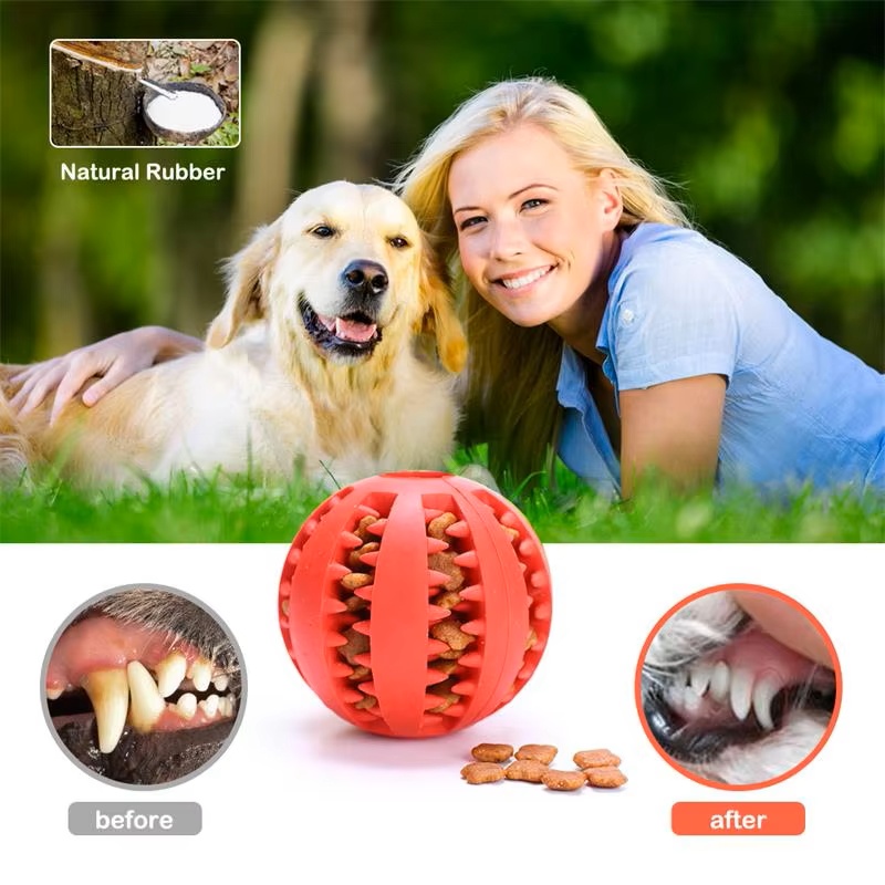 Dog Puzzle Feeder Toy - 犬と猫のためのインタラクティブなシリコンゴム製噛むおもちゃ、子犬の歯磨き用ペットフィーダーおやつボール