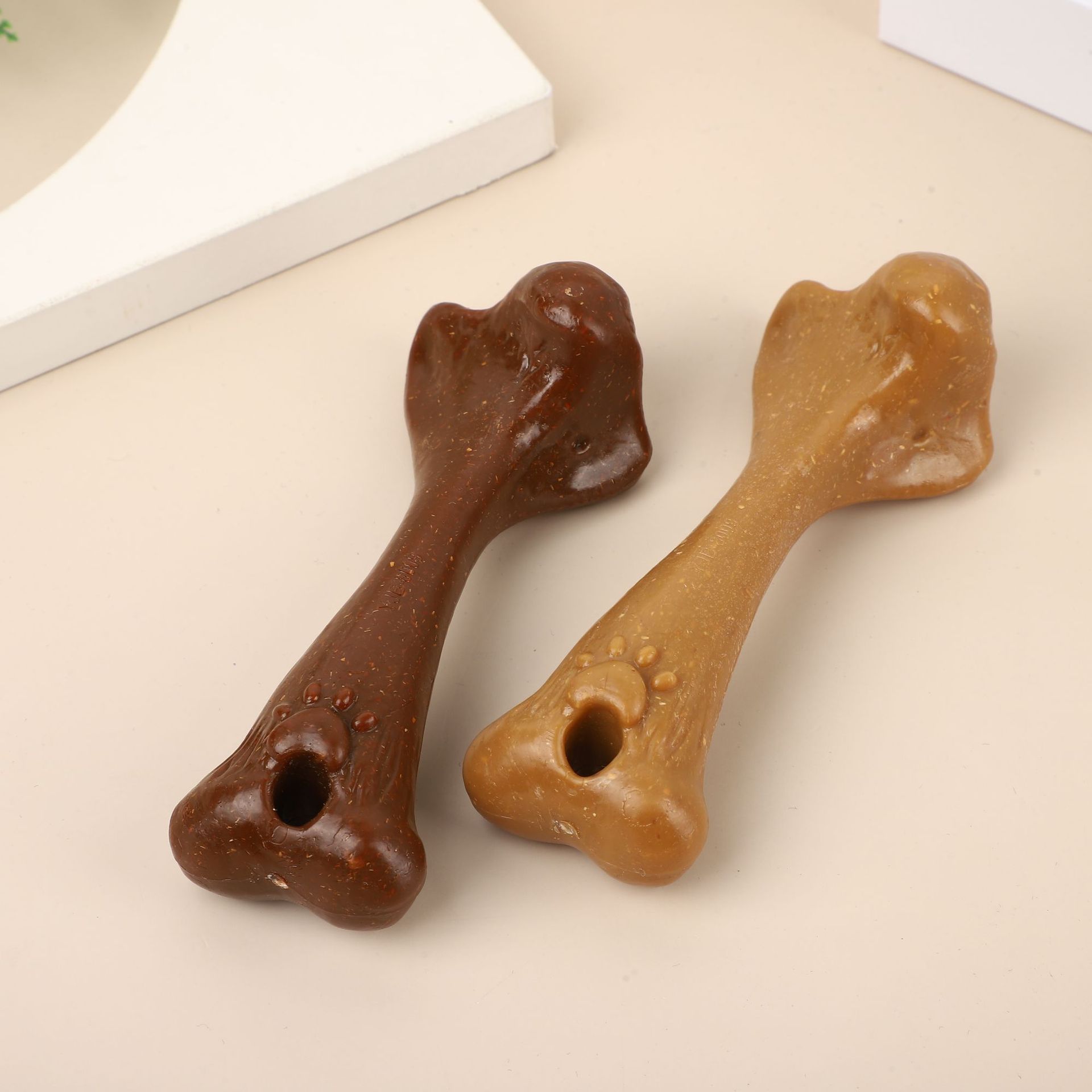 ペット用臼歯スティック噛むおもちゃ、大型骨型デザイン、耐噛み - Teeth Cleaning Dog Chew Bone のレビューと価格