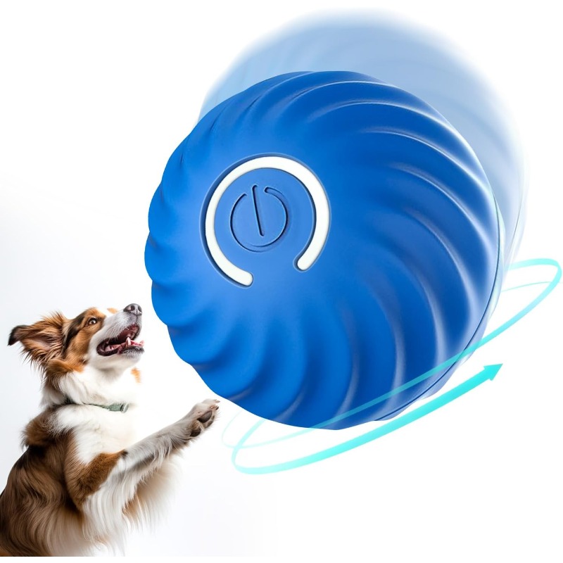USBスマート子犬用インタラクティブ犬用噛み玩具ボール 自動 - Automatic Moving Dog Ball のレビューと価格