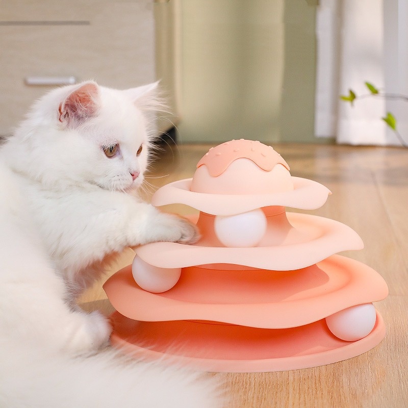 ボール回転猫おもちゃ回転スライド猫おもちゃ犬と猫のペット用品 - Interactive Squeaky Plush Dog Toy のレビューと価格