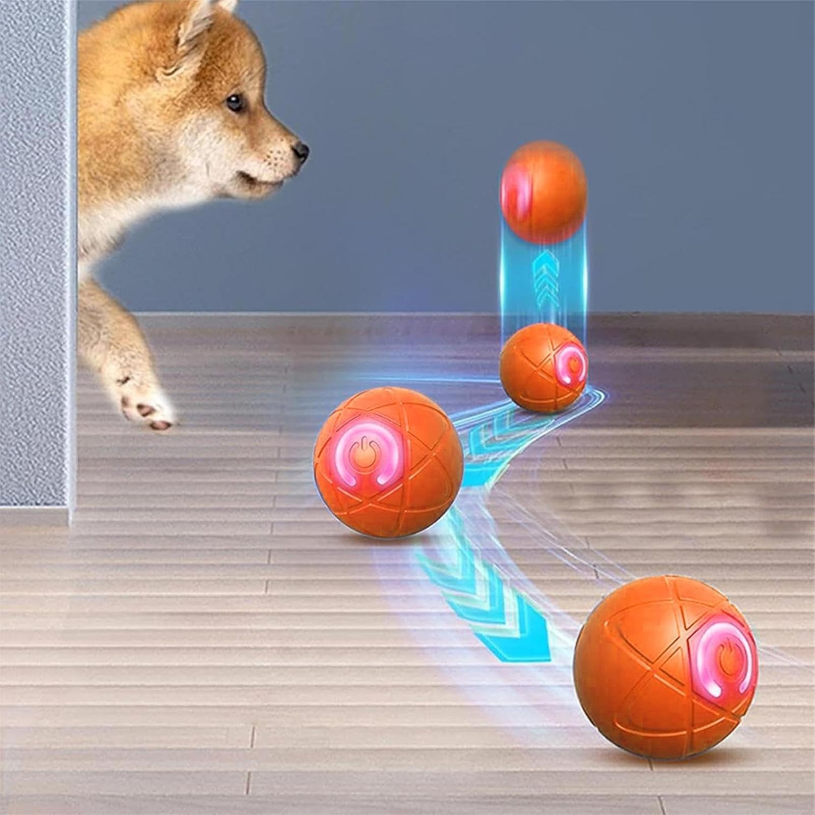 スマートインタラクティブドッグトイ、噛む力の強い犬用、自動移 - Automatic Moving Dog Ball のレビューと価格