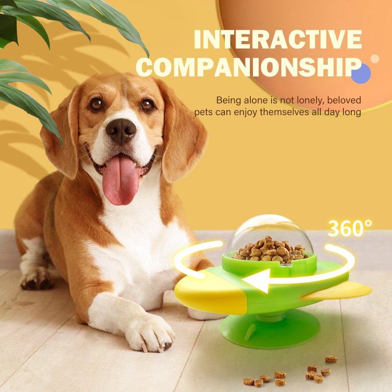 ロケット型回転式猫犬用パズルおもちゃ、インタラクティブなフー - Dog Puzzle Feeder Toy のレビューと価格