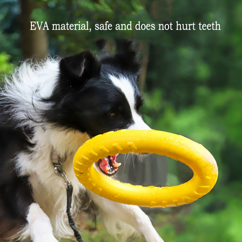 EVA 耐久性のある犬のおもちゃ 4 パック フライングディ - Indestructible Dog Chew Toy のレビューと価格