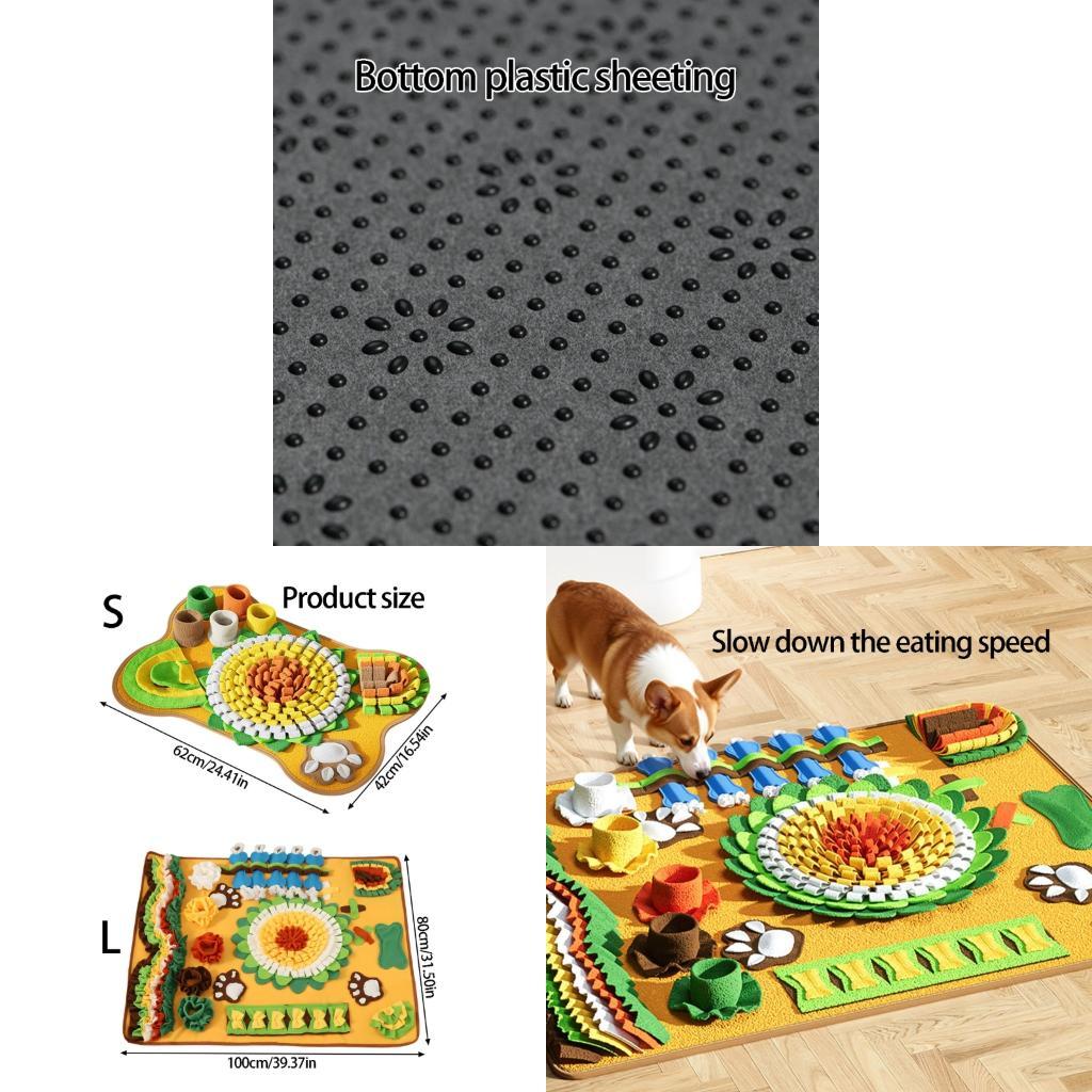 G92C ペット犬スナッフルマット猫犬トレーニングブランケッ - Snuffle Mat For Dogs のレビューと価格