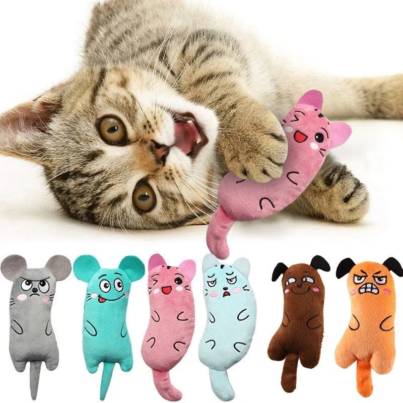 かわいい猫のおもちゃ面白いインタラクティブぬいぐるみ猫のおも - Catnip Interactive Plush Mouse のレビューと価格