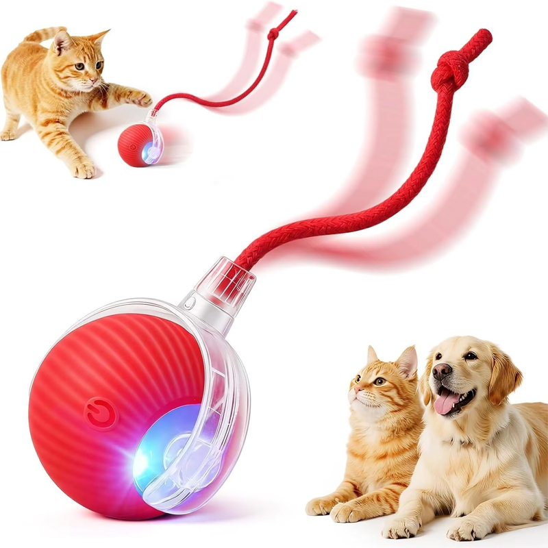 新しい犬用インタラクティブボールおもちゃ、自動回転式犬用ボー - Automatic Moving Dog Ball のレビューと価格