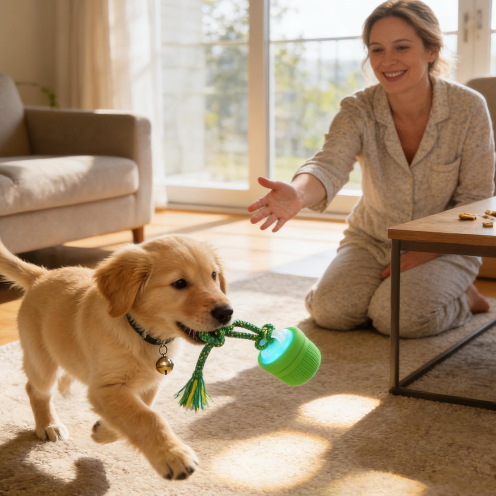 インタラクティブドッグボール 自動移動 噛めるボール 犬用  - Automatic Moving Dog Ball のレビューと価格