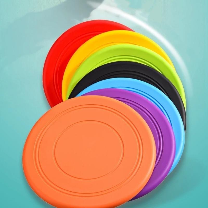 シリコン製フライングソーサーおもちゃ 犬猫用 噛みつきにくい - Flying Disc Dog Training Toy のレビューと価格