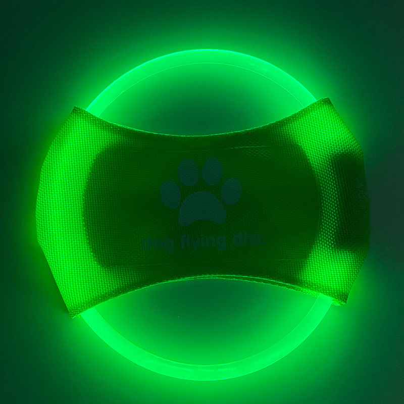 LED犬用フライングディスク、LEDライト犬用フライングペッ - Flying Disc Dog Training Toy のレビューと価格