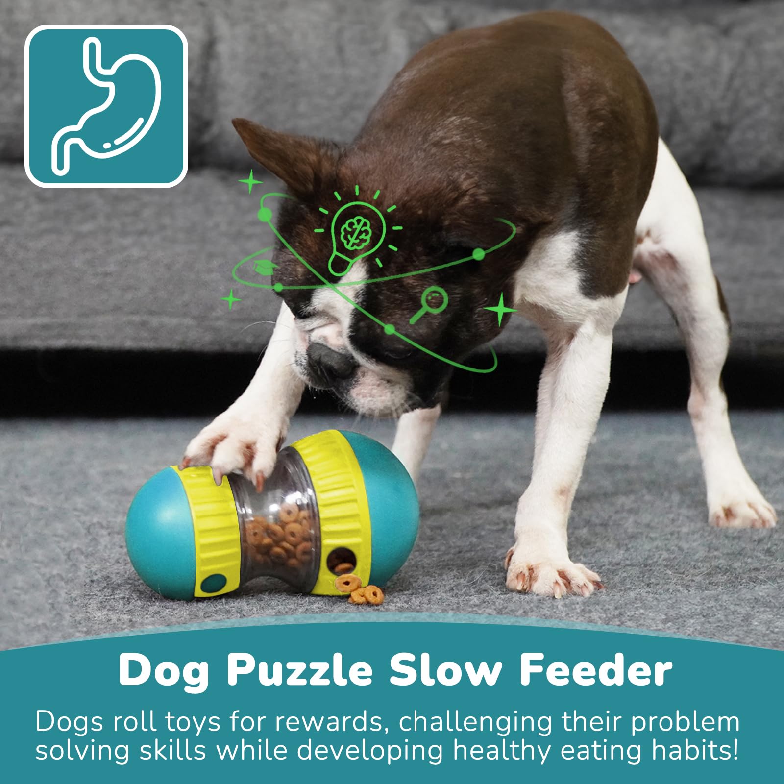 犬用おもちゃ＆調整可能なスローフィーダーボール - 犬用パズ - Dog Puzzle Feeder Toy のレビューと価格