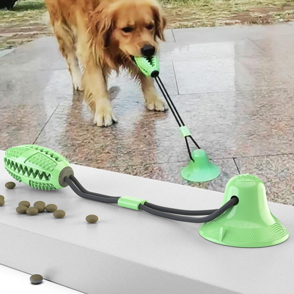 噛むのが大好きな犬用おもちゃ、インタラクティブな吸盤付きおも - Rubber Treat Dispensing Dog Toy のレビューと価格