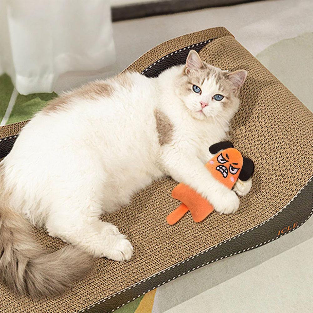 漫画風表情の猫のおもちゃ、ぬいぐるみペット用品、内蔵キャット - Catnip Interactive Plush Mouse のレビューと価格