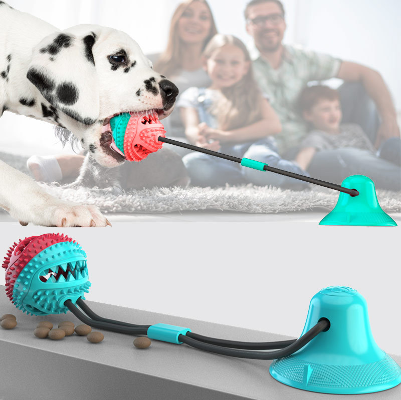 犬用噛むおもちゃ、攻撃的な噛み癖のある犬用インタラクティブ吸 - Rubber Treat Dispensing Dog Toy のレビューと価格