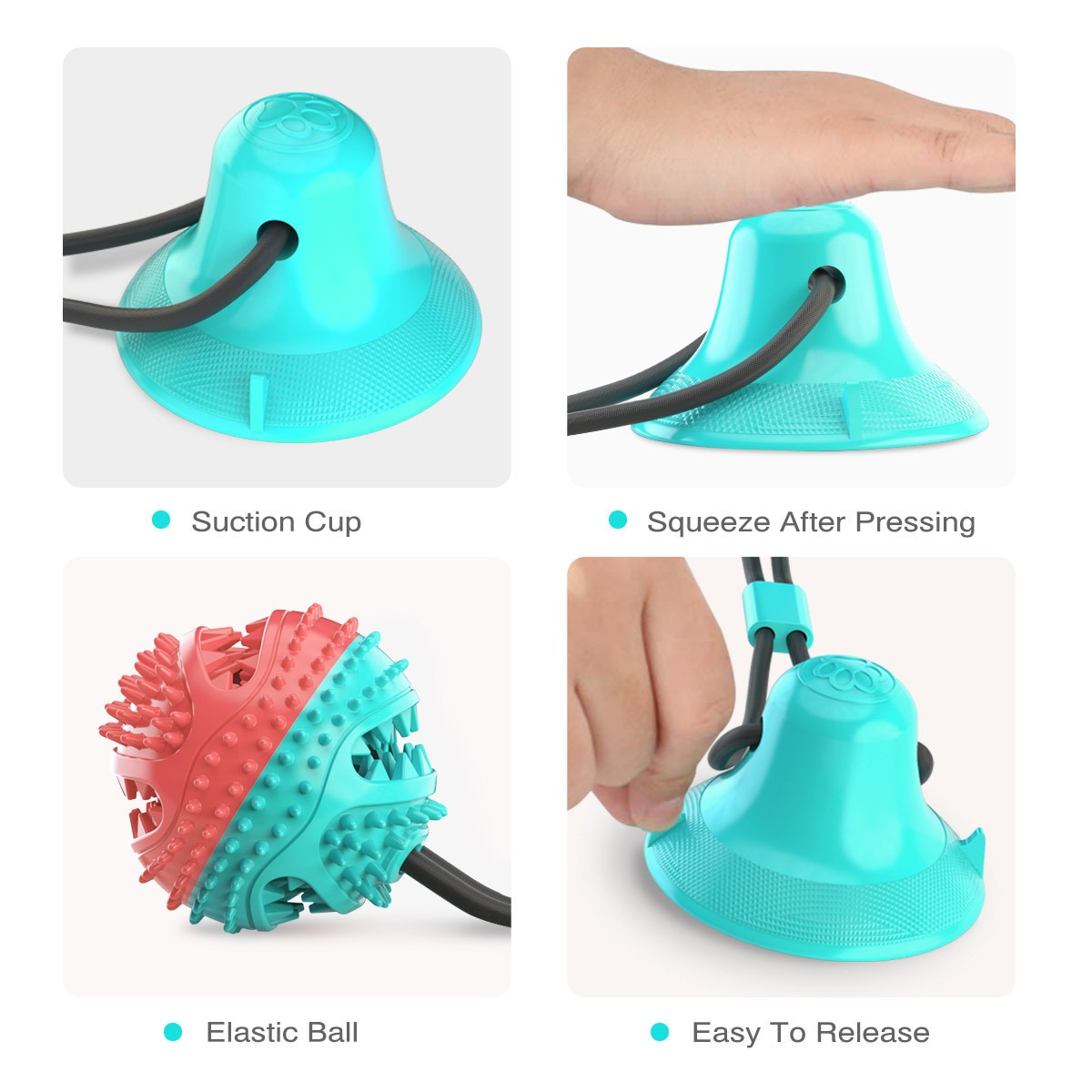犬用噛むおもちゃ、攻撃的な噛み癖のある犬用インタラクティブ吸 - Rubber Treat Dispensing Dog Toy のレビューと価格