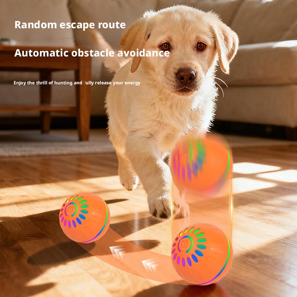 スマートドッグトイボール 自動インタラクティブペット電子ロー - Automatic Moving Dog Ball のレビューと価格