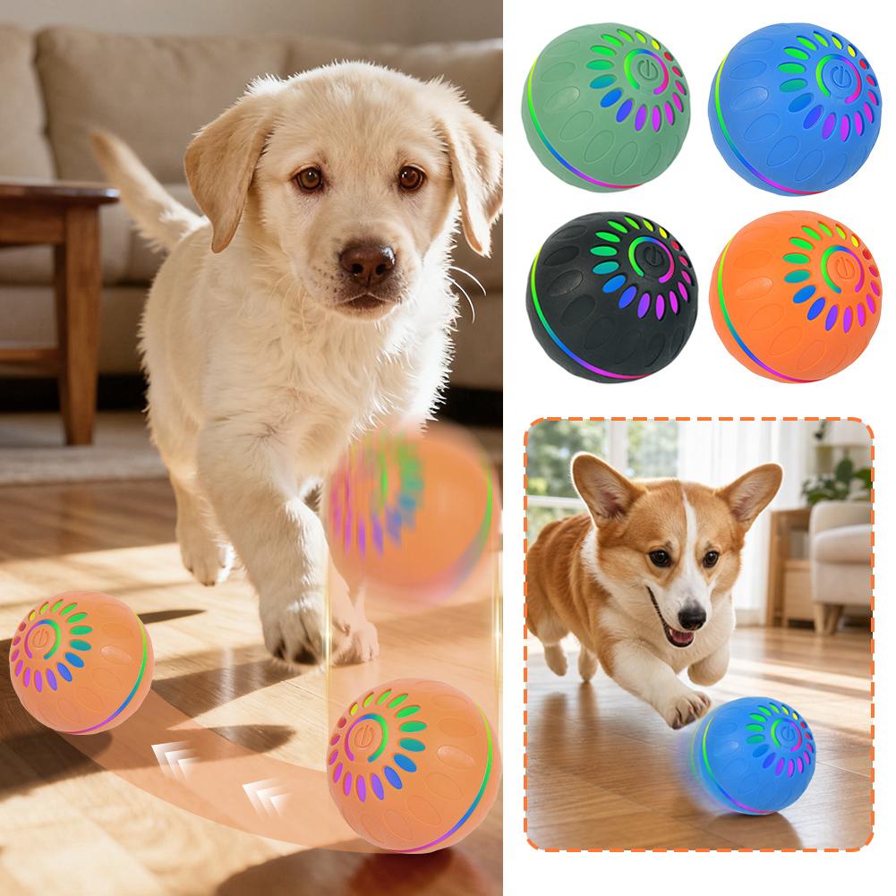 スマートドッグトイボール 自動インタラクティブペット電子ロー - Automatic Moving Dog Ball のレビューと価格