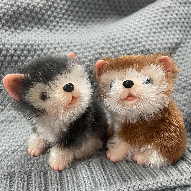 5インチの全身シリコン製のかわいいミニ動物犬人形、リアルな新 - Interactive Squeaky Plush Dog Toy のレビューと価格