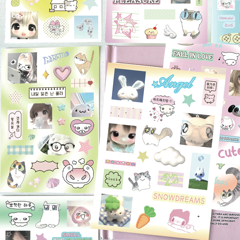 8枚入り。かわいらしくて愛らしい、インスタ映えする猫のステッ - Cat Toys のレビューと価格
