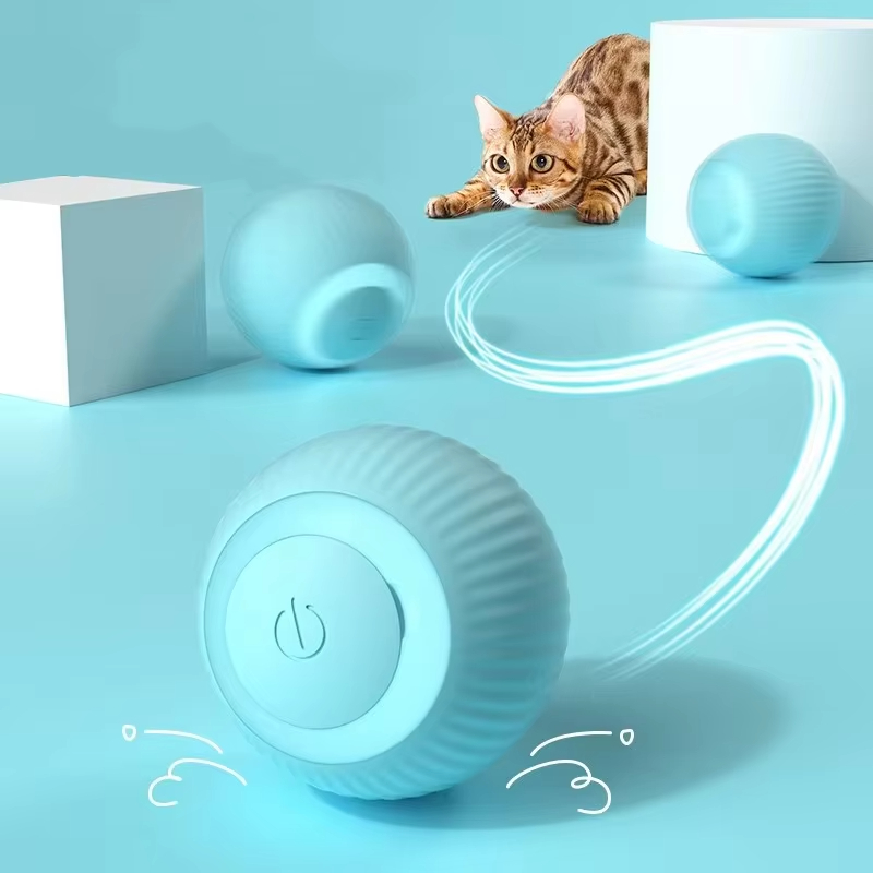 犬と猫のための自動移動ボール スマートUSBジャンプ回転イン - Automatic Moving Dog Ball のレビューと価格