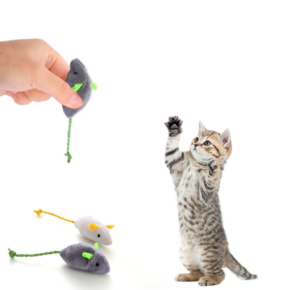 2 個面白いぬいぐるみソフトインタラクティブ猫トレーニングお - Catnip Interactive Plush Mouse のレビューと価格