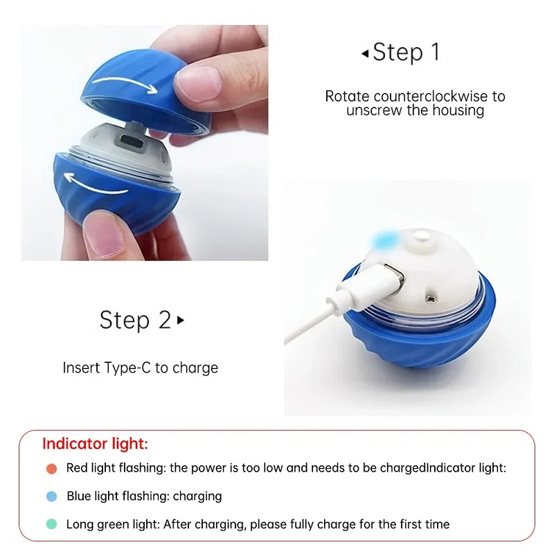 犬用おもちゃボール 自動移動 バウンス ローリングボール U - Automatic Moving Dog Ball のレビューと価格