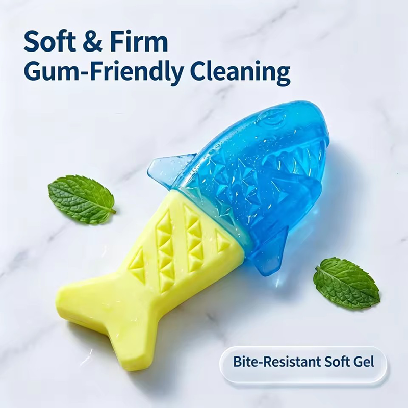 ペット用魚骨型TPR犬用おもちゃ 水注入式 冷却可能 噛むお - Teeth Cleaning Dog Chew Bone のレビューと価格