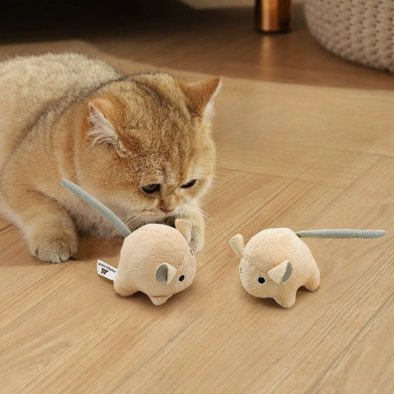電動ぬいぐるみネズミ キャットニップ猫のおもちゃ インテリジ - Catnip Interactive Plush Mouse のレビューと価格