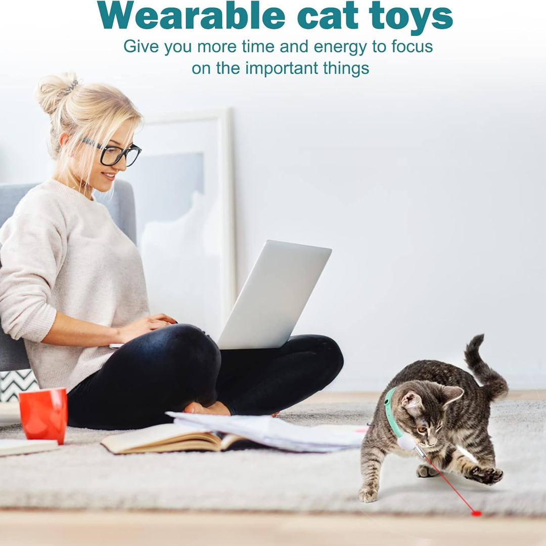 猫用レーザーポインター首輪 - ウェアラブル自動猫レーザーラ - Laser Pointer Cat Toy Automatic のレビューと価格