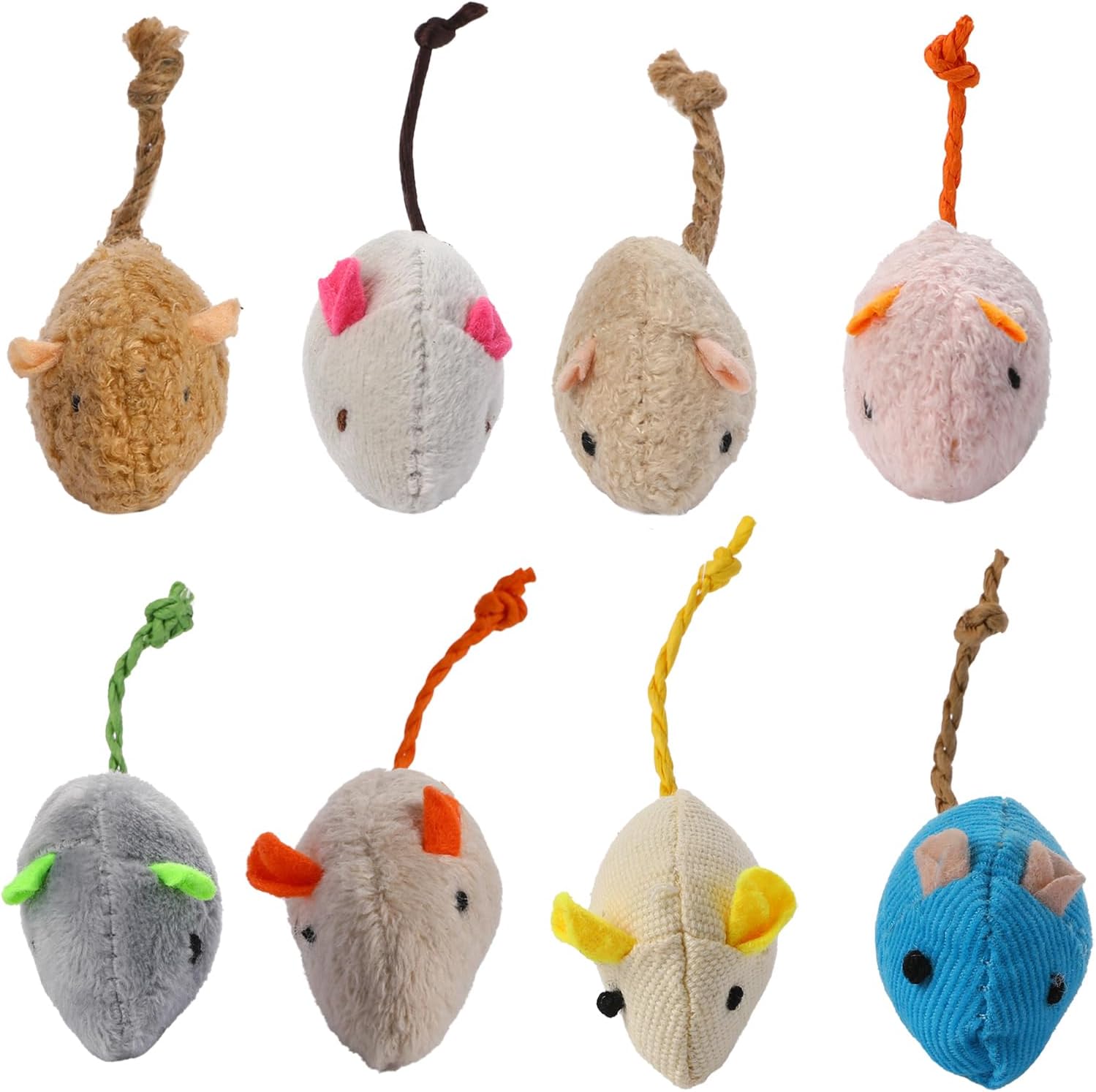ランダムに詰められたインタラクティブな猫とネズミのおもちゃ8 - Catnip Interactive Plush Mouse のレビューと価格