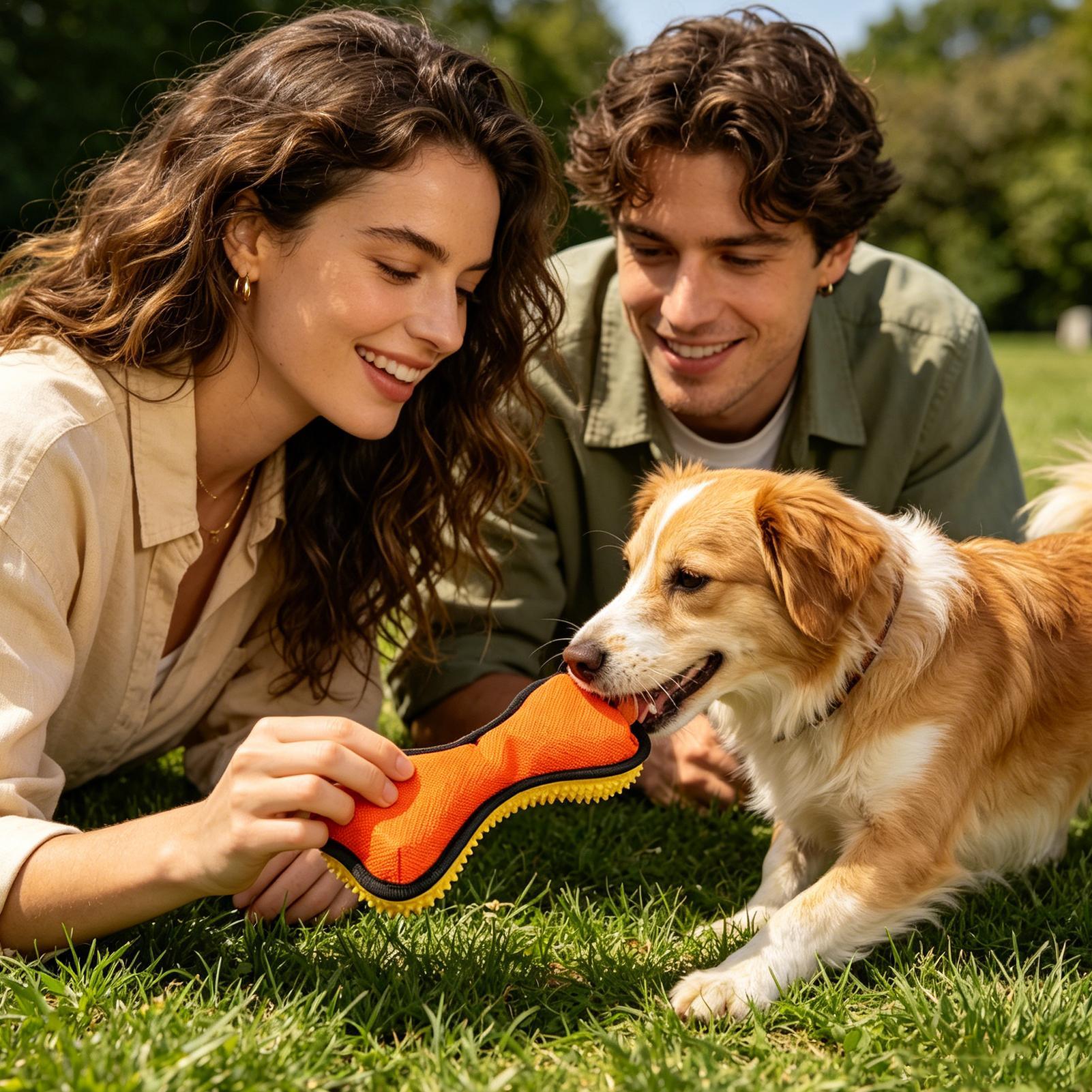 犬用噛むおもちゃ 骨型歯磨きおもちゃ 積極的な噛み癖のある子 - Teeth Cleaning Dog Chew Bone のレビューと価格