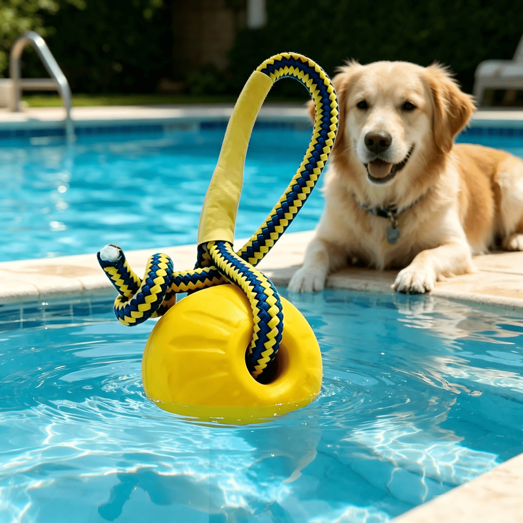 インタラクティブな犬用プールトイ – 中型犬と大型犬用の浮き - Indestructible Dog Chew Toy のレビューと価格