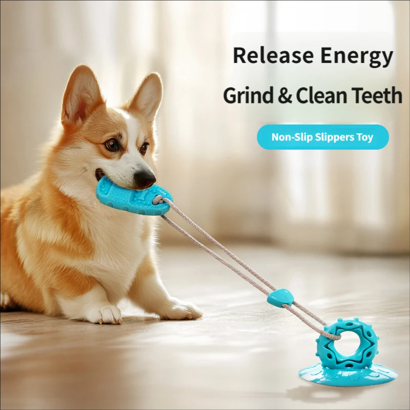 吸盤付き犬用引っ張りおもちゃ、インタラクティブなプルロープ、 - Suction Cup Dog Tug Toy のレビューと価格