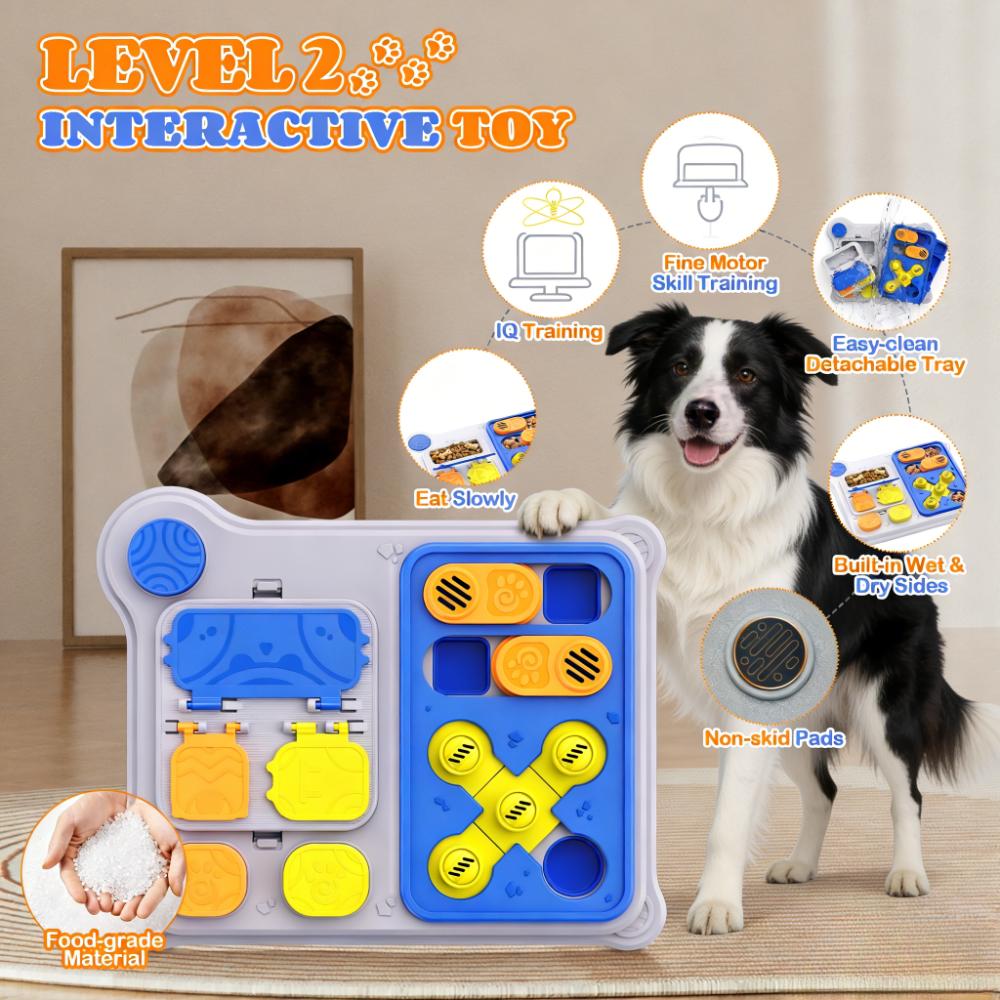 犬用パズルおもちゃ＆ペットフィーダー - IQトレーニング用 - Dog Puzzle Feeder Toy のレビューと価格