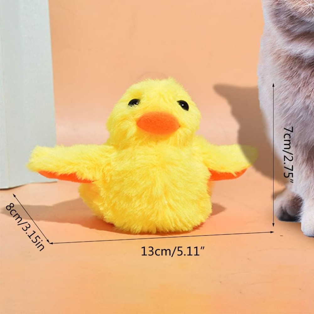 電動アヒル猫用おもちゃ　インタラクティブぬいぐるみキッカー　 - Catnip Interactive Plush Mouse のレビューと価格