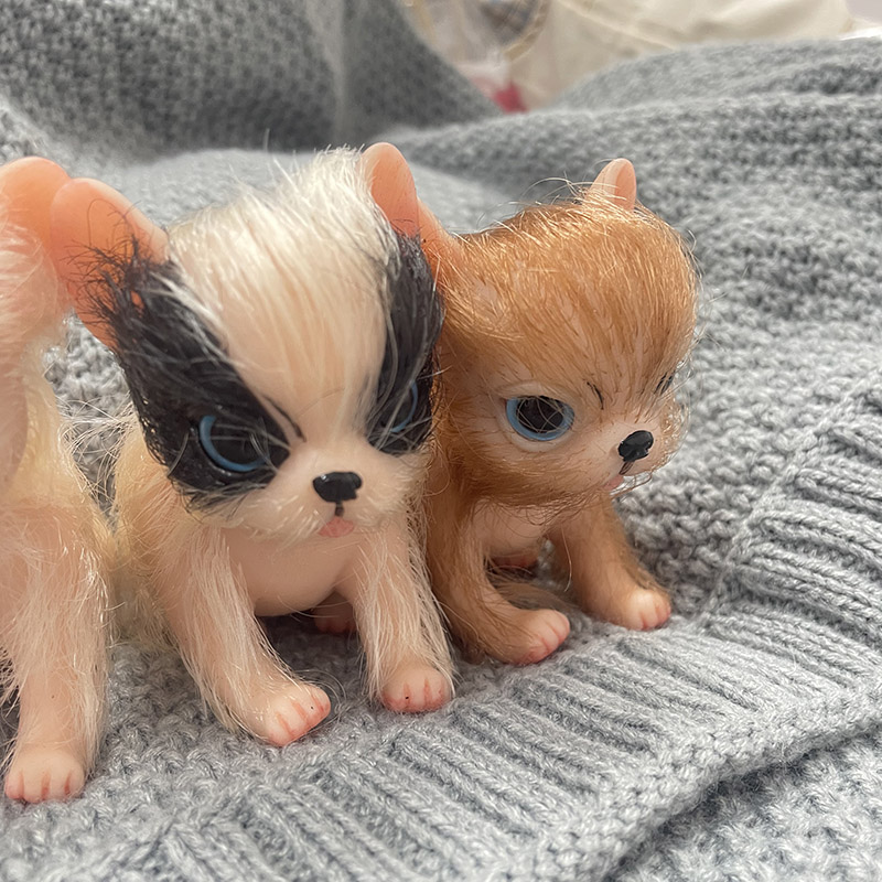 5インチのフルボディシリコン製のかわいいミニチュア動物チワワ - Interactive Squeaky Plush Dog Toy のレビューと価格