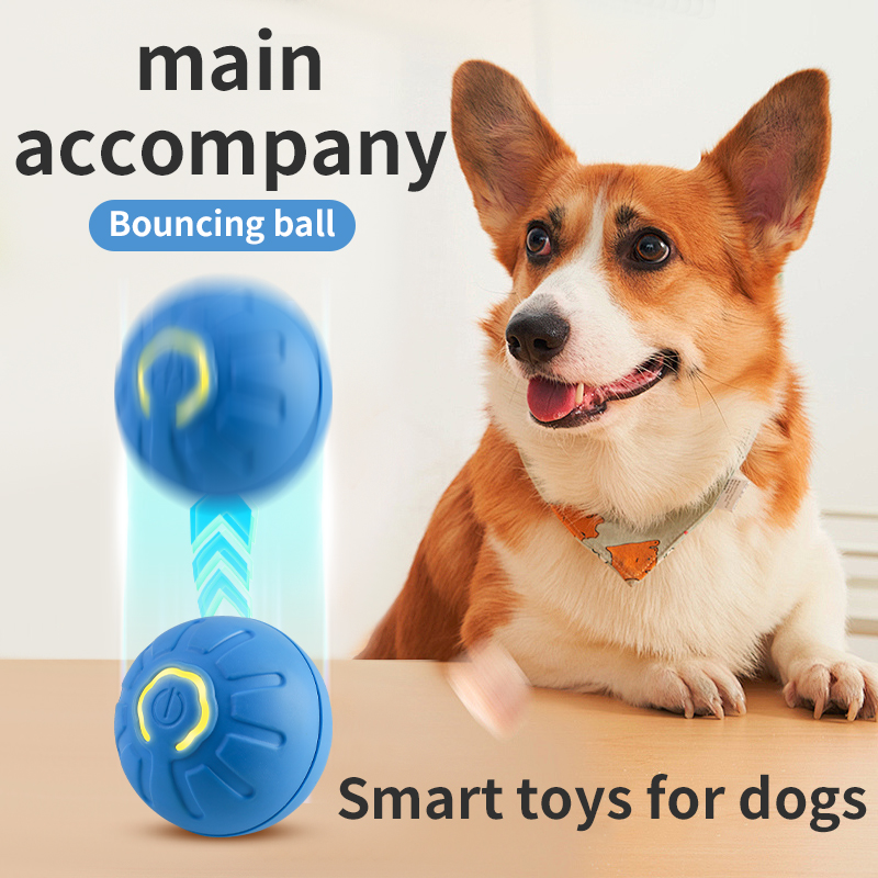 自動で動く犬用おもちゃボール、スマートUSBジャンプ回転イン - Automatic Moving Dog Ball のレビューと価格