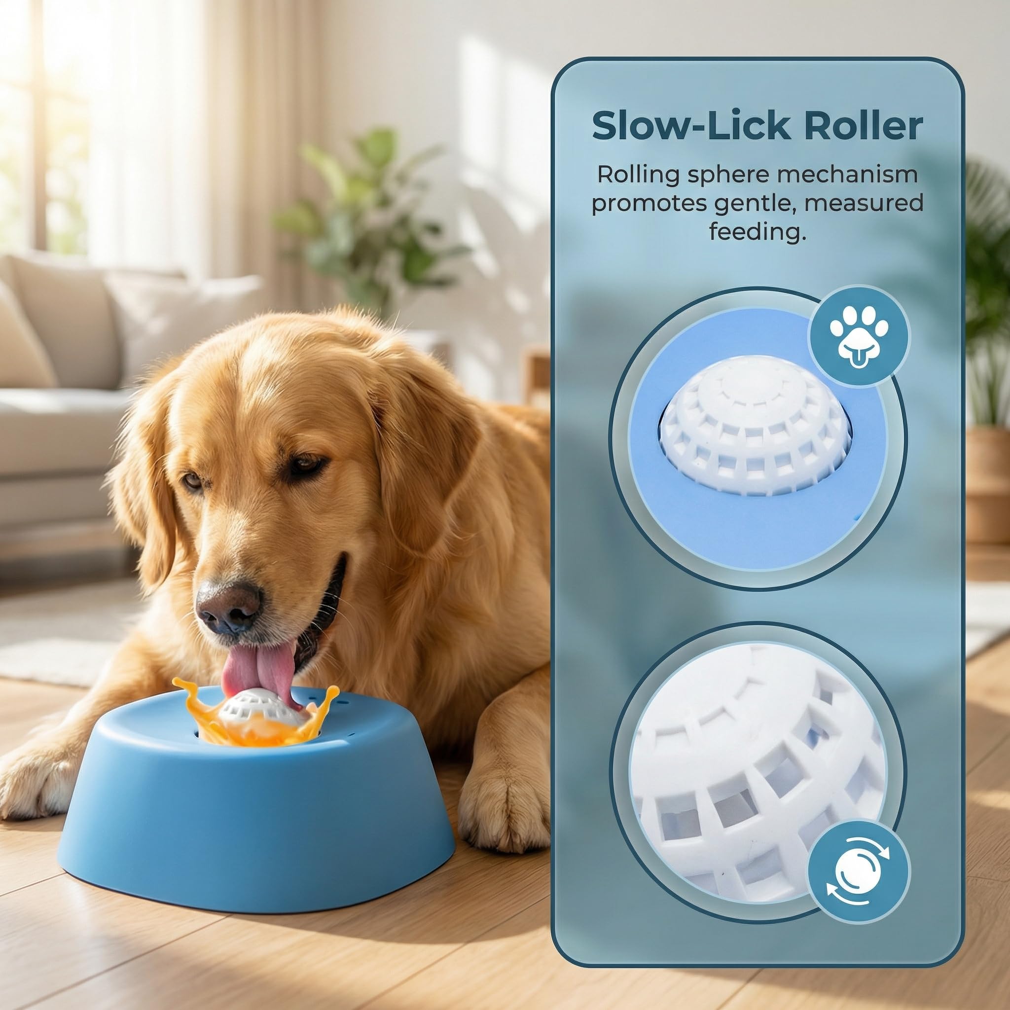 犬用リックボウル、液体用スローフィーダー、ローリングボール付 - Interactive Squeaky Plush Dog Toy のレビューと価格