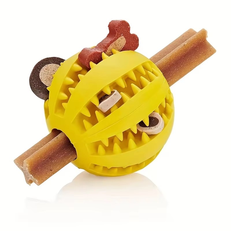 1/2個入り犬用おもちゃボール、インタラクティブラバーボール - Dog Puzzle Feeder Toy のレビューと価格