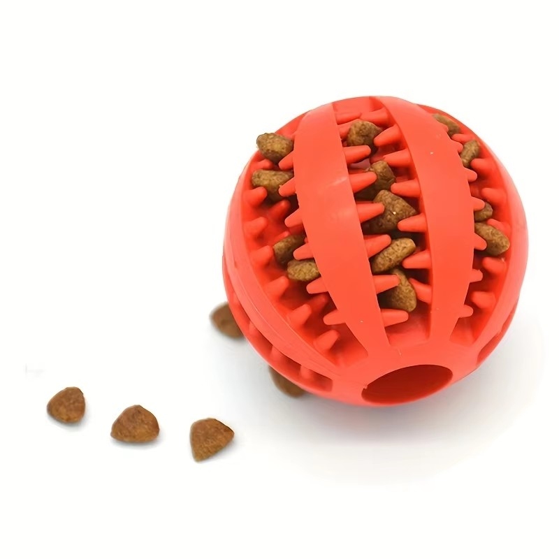 1/2個入り犬用おもちゃボール、インタラクティブラバーボール - Dog Puzzle Feeder Toy のレビューと価格
