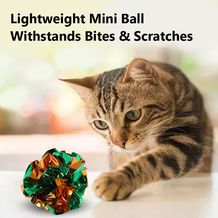 5/10個のクリンクルボール猫のおもちゃ、カチカチ音とレーザ - Laser Pointer Cat Toy Automatic のレビューと価格