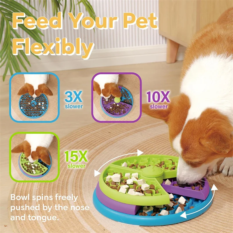 犬パズルスローフィーダーインタラクティブ犬パズルゲーム 3  - Dog Puzzle Feeder Toy のレビューと価格